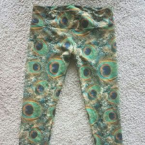 Onzie Long Peacock Yoga Tights M/L