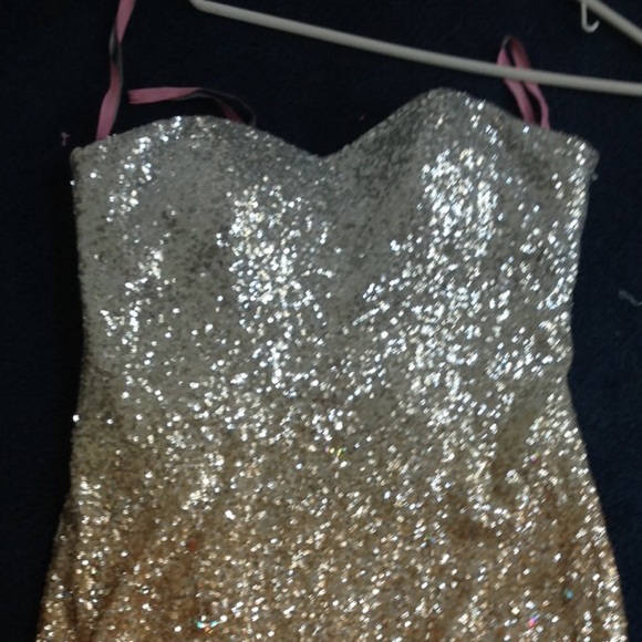 Homecoming Dress Gold and Silver