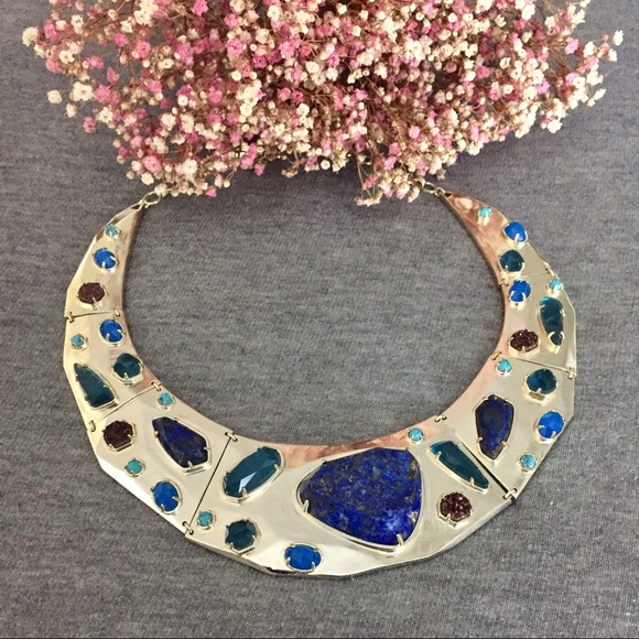 Kendra Scott Jewelry - NWT Kendra Scott Mira Lapis Mosaic Collar