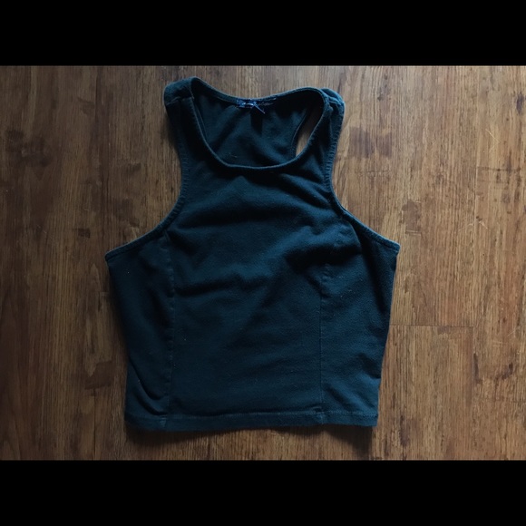 AE black crop top