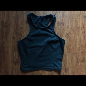 AE black crop top