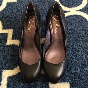 Cole Haan Nike Air black leather pumps Sz 5b