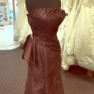 Rusty red gown