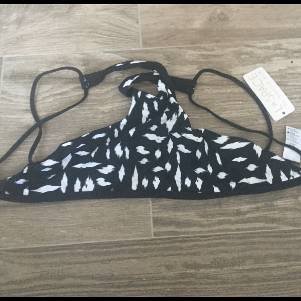 L space keep it wild haute tank bikini top