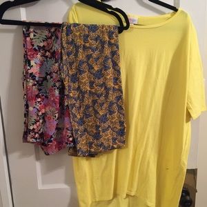 LuLaRoe outfit OS and small Irma