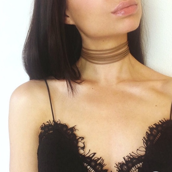 🆕5 layer brown choker necklace