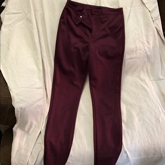 Burgundy Jeggings