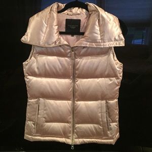 Talbots Gold Sleeveless Puffer Jacket