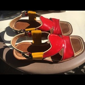 PRADA Patent Sandals