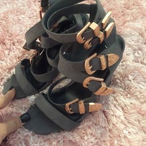 NWOT Nasty Gal suede ankle booties