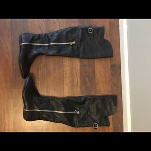 black over the knee boots