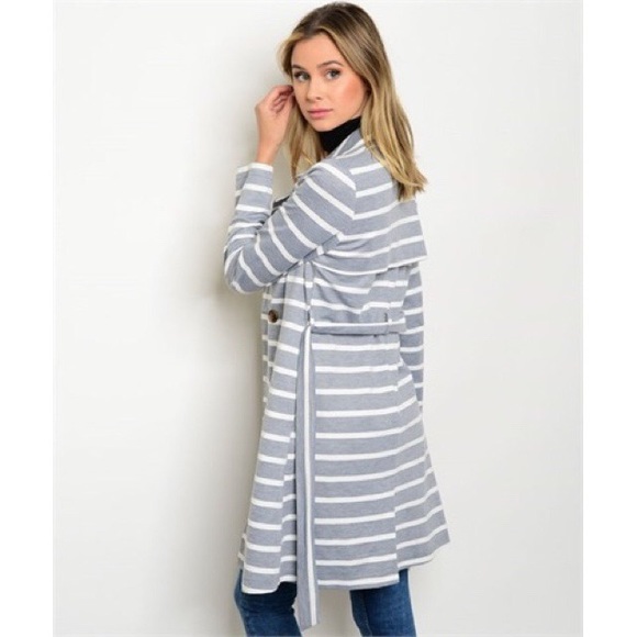 SOLD OUT! Gray Ivory Coat - Picture 2 of 2