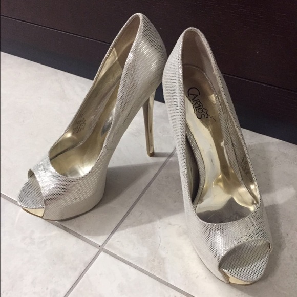 Carlos Santana silver heels
