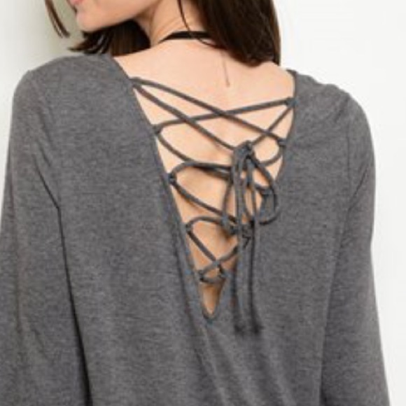 🆕Lace Up Tunic - Picture 2 of 2