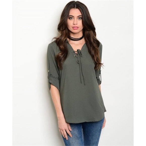 Tops - Lace Up Top