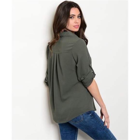 Lace Up Top - Picture 2 of 2