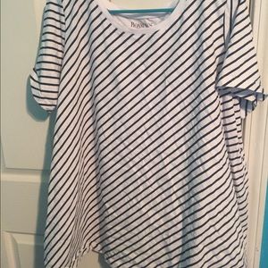 Black and white striped