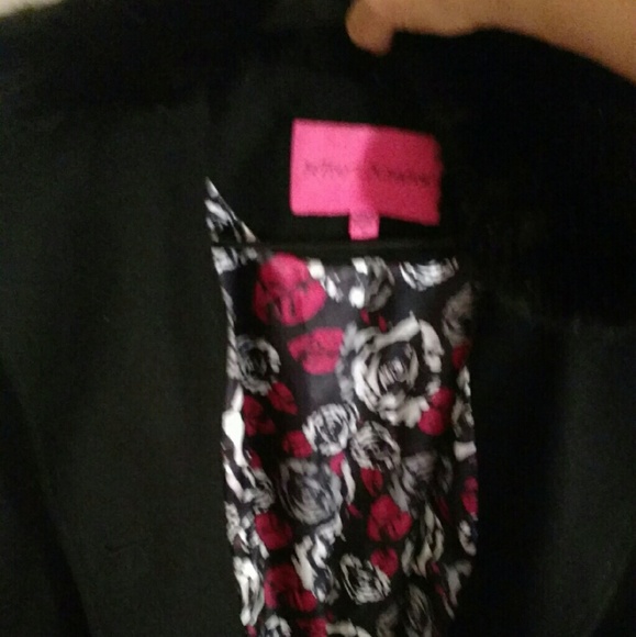 Betsey johnson tee length coat with tie accent - Picture 2 of 4