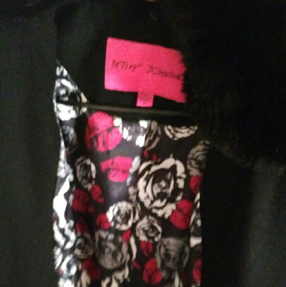 Betsey johnson tee length coat with tie accent - Picture 3 of 4