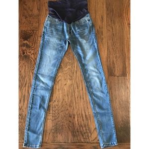 Pink blush full panel maternity jeans size 25