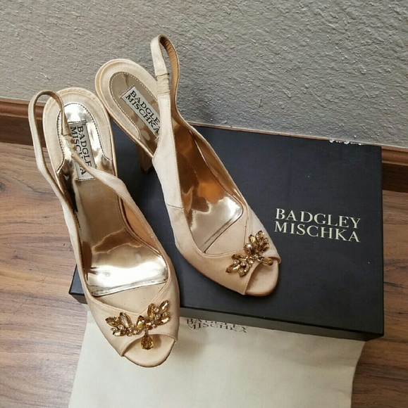 Badgley Mischka Sally jeweled heeled sandals