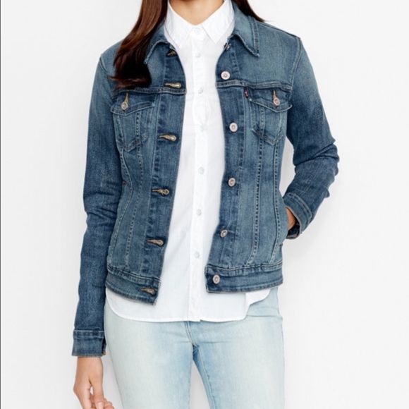 stretch trucker jacket