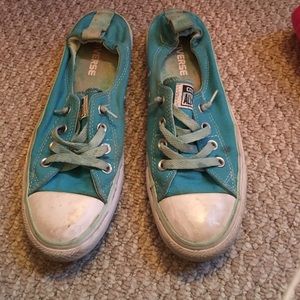Slip on blue converse