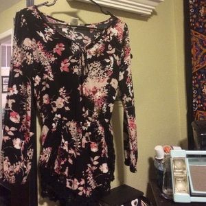 Floral print romper