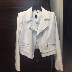 White Moto Jacket, New with tag