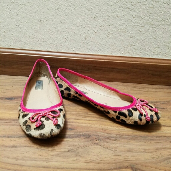 Steve Madden animal print pony hair ballet flats