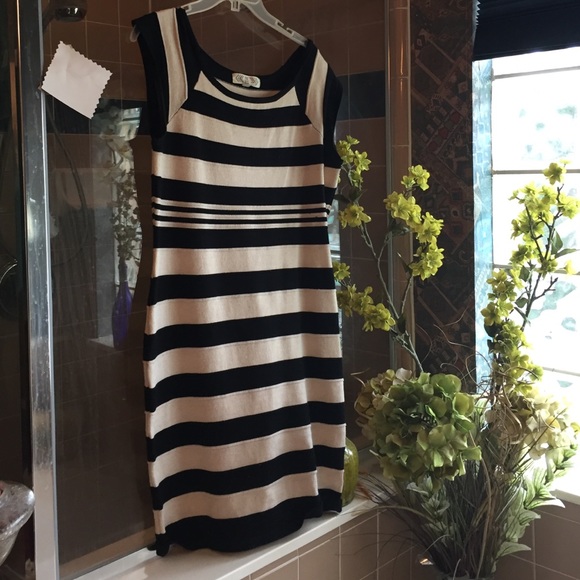 Black & white stripped dress