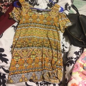 Shirt with Aztec design