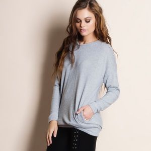 Bare Anthology Sweaters - "Absent Traveler" Soft Fuzzy Sweater Top Bare Anthology Sweaters - "Absent Traveler" Soft Fuzzy Sweater Top