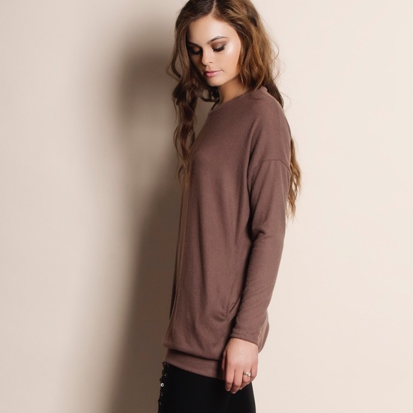 1HRSALE "Absent Traveler" Soft Fuzzy Sweater Top - Picture 3 of 4