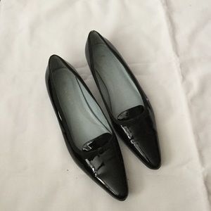 A Etienne Aigner pointed toe loafers