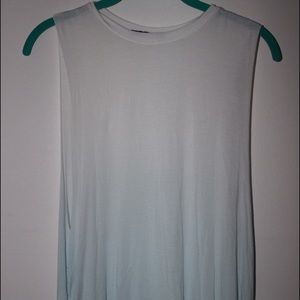 Long Blue Ombre Muscle Tank Brandy Melville