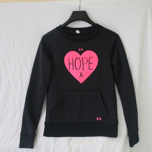 Black Breast Cancer awareness Crew Under Armour