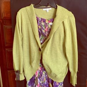 CAbi Green Sweater Hoodie - Lightweight