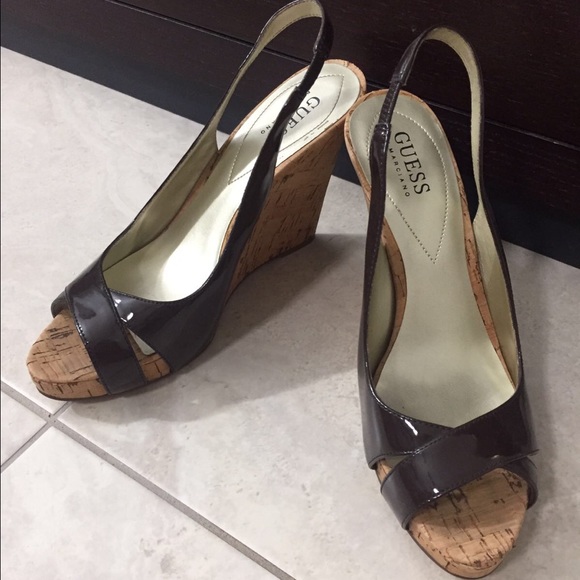 Brown GUESS wedges!