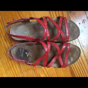 Red Dansko Sandals Size 7.5/8