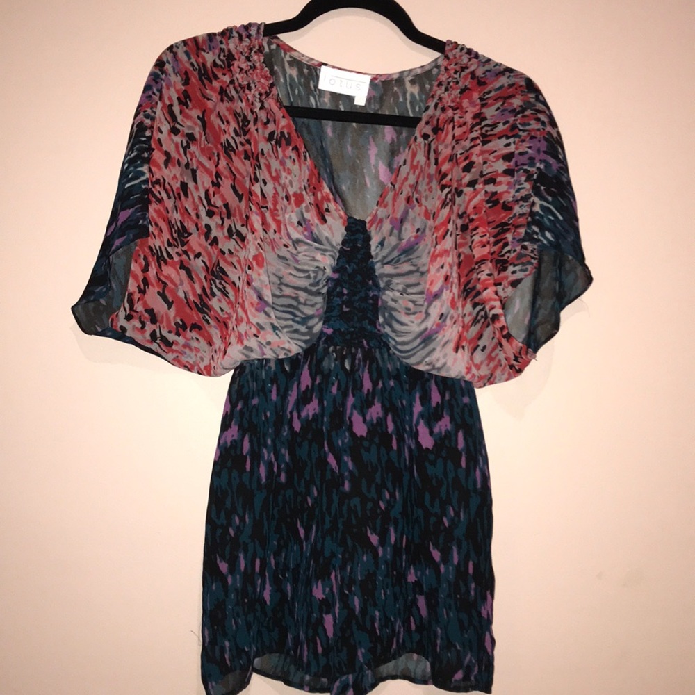 Ombré V-neck Blouse