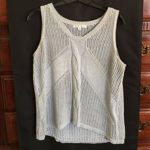 CAbi Ice Blue Sweater Tank