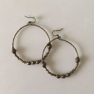 Noonday Upcycled Artillery Hoop Earrings