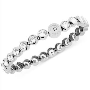 Michaels Kors silver tone tennis bracelet