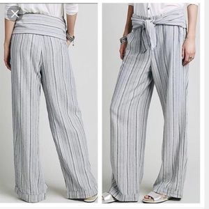 Free People Linen Pilazzo Pants