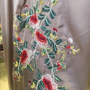 Jackets & Coats - Silk embroidered robe/duster coat Jackets & Coats - Silk embroidered robe/duster coat