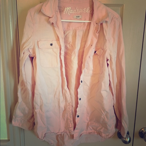Pink Madewell denim top
