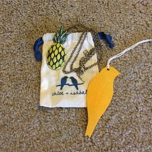 Chloe and Isabel Long pineapple pendant necklace