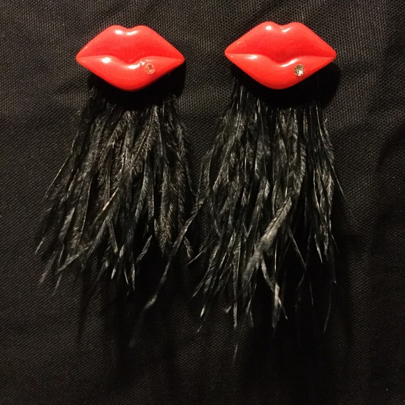 Feather earrings