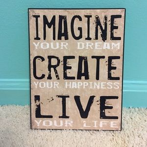 Inspirational wall decor!